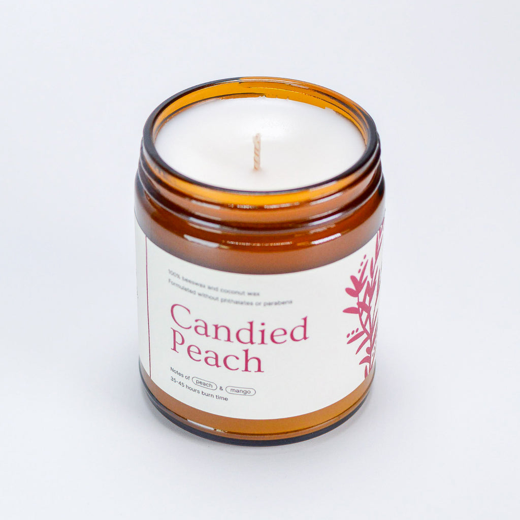 Candied Peach Jar Candle