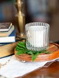 Petrichor: 8 oz Candle in Ribbed Glass