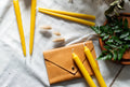 100% Beeswax Taper Candles